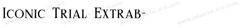 Iconic Trial Extrab字体转换